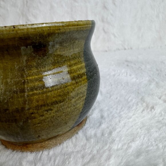 Artisan Handcrafted Pottery Stoneware Multicolor Artist Studio Vase - Picture 4 of 7